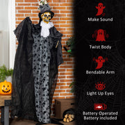 Reaper by a brick wall beside a list of its twisting body and lighting features