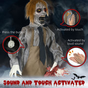 Zombie prop showing button, touch and loud-sound activation