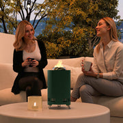 Smokeless Tabletop Fire Pit for Wood or Pellet Fuel Stainless Steel 16 x 16 cm by Outsunny