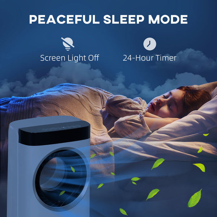 Bladeless 4-in-1 Portable Air Cooler with Humidifier Remote and Timer by HOMCOM