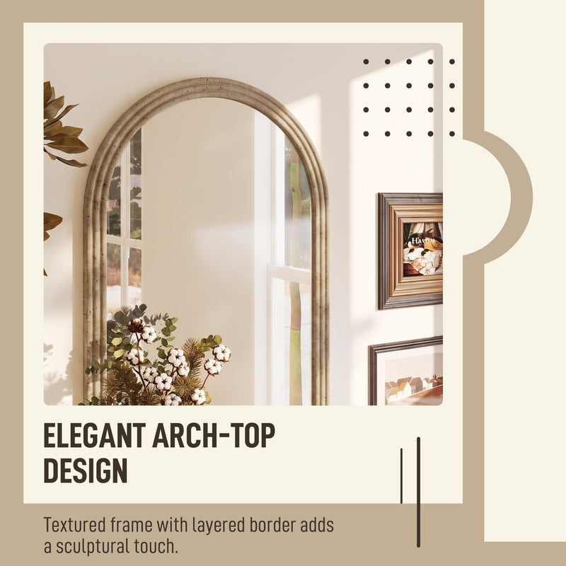 Close-up of the brown textured grooved edge frame detail