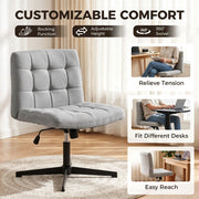Collage showing the chair's rocking function, adjustable height and 360-degree swivel in use