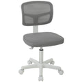 Armless mesh office chair in dark grey by Vinsetto