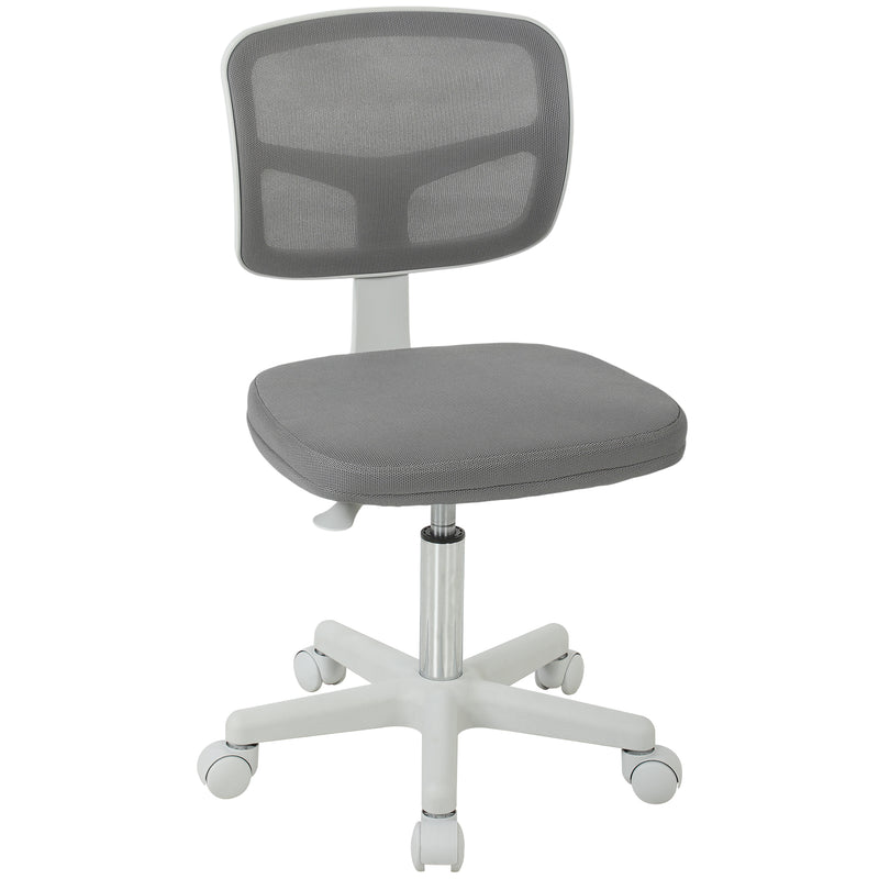Armless mesh office chair in dark grey by Vinsetto