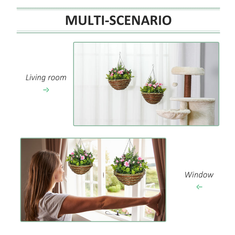 Artificial hanging flower pot dimensions diagram