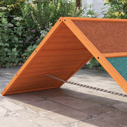 Dog Agility Ramp A Frame With Nonslip Surface For Training All Breeds Orange AOSOM