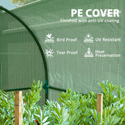 Mini Portable Greenhouse 94 x 94cm Weather Resistant for Plants Green by Outsunny