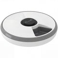 Automatic Cat Feeder With 6 Meal Scheduler and Ice Pack for Fresh Food White Grey AOSOM