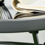 Folding Garden Furniture Set With Glass Top Table For Outdoor Relaxing