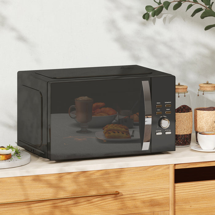 23L 800W Digital Solo Microwave with 5 Power Levels and Auto Cook Menus by HOMCOM
