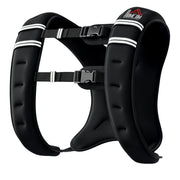 8kg Weighted Running Vest with Adjustable Straps and Reflective Strips for Training Black AOSOM