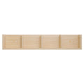 Wall Mounted Media Storage Rack Set for CDs DVDs with 4 Shelves Ideal for Display Natural