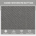 Set of 2 Grey Rattan Sun Loungers With Adjustable Backrest for Garden and Poolside by Outsunny