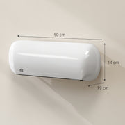 2000W Wall Mounted Ceramic Electric Heater With Fan and Thermostat Control, White