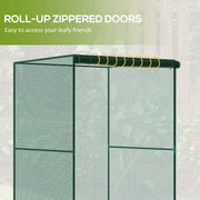 Compact Plant Cage With Netting For Protecting Vegetables and Flowers, Green AOSOM