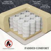 Black Microfibre Manual Reclining Armchair With Footrest by HOMCOM