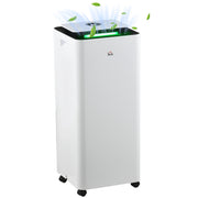Portable 16L Dehumidifier with Air Purifier and Timer for Home Laundry Use, White