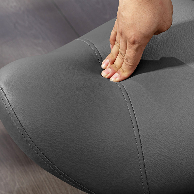 Adjustable Saddle Stool With Wheels For Salon Spa Massage Or Tattoo Use Grey