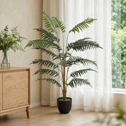 Artificial Fern Tree 120cm for Easy Low Maintenance Home or Office Greenery Green Homcom