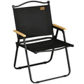Folding Camping Chair Lightweight and Easy to Carry for Garden or Outdoor Use Black