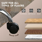 Heated Reclining Massage Office Chair with Footrest and Adjustable Height for Home Desk, Brown