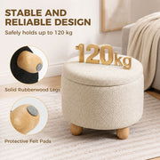 Storage ottoman - Beige