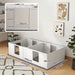 Two Room Whelping Box for Medium Dogs with Pad and Clear Panels 196 x 96cm by PawHut