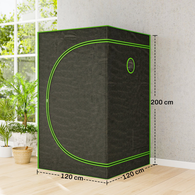 Hydroponic Indoor Grow Tent With Reflective Mylar And Observation Window For Growing Indoor Plants