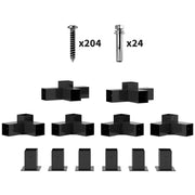 Pergola and Gazebo Bracket Kit for Easy DIY Garden Structures Metal Black AOSOM