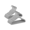 Songmics Dove Grey baby velvet hangers, two stacked groups shown in a studio product shot