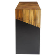Side profile studio shot showing the slim 40cm depth of the console table