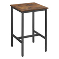 Vasagle bar table in rustic brown and black shown alone on a white background