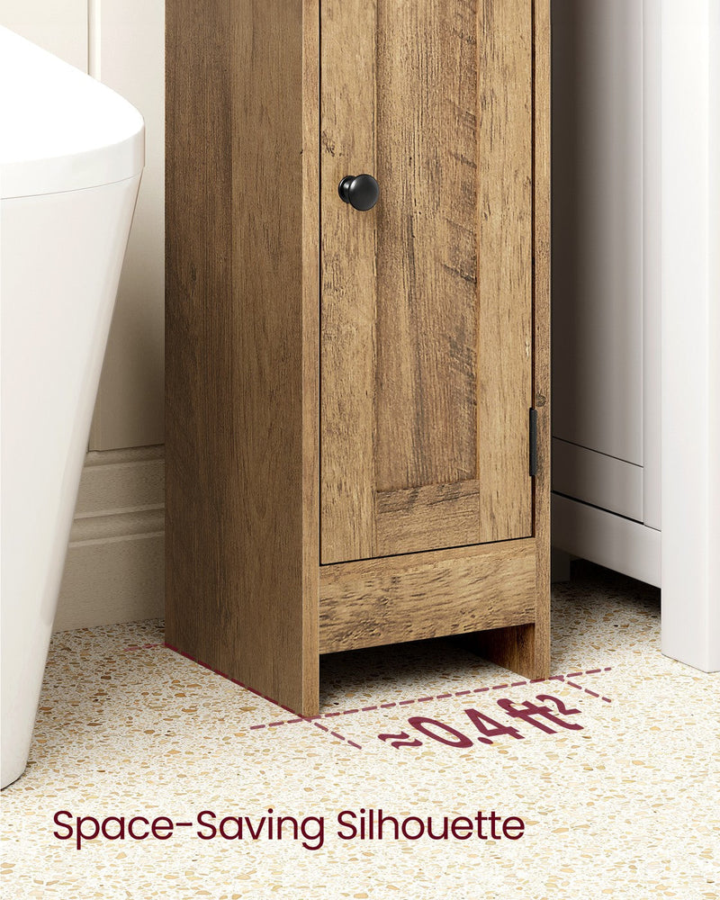 Bathroom Floor Storage Cabinet with Door and Adjustable Shelves by Vasagle