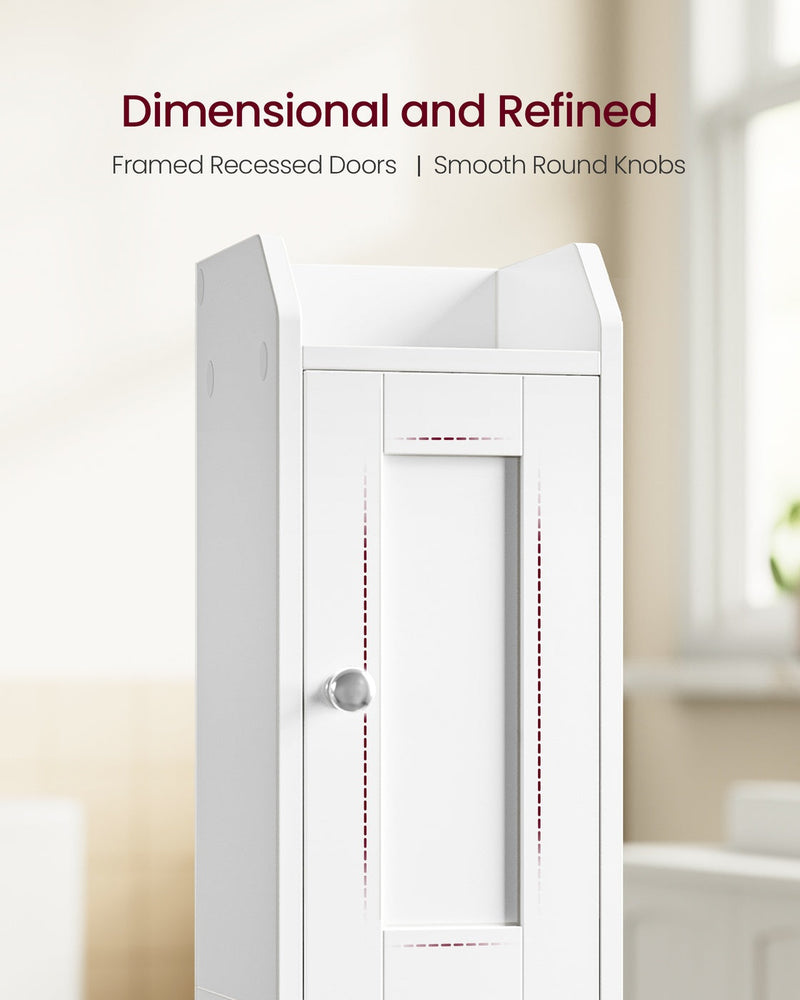 Bathroom Floor Storage Cabinet with Door and Adjustable Shelves by Vasagle