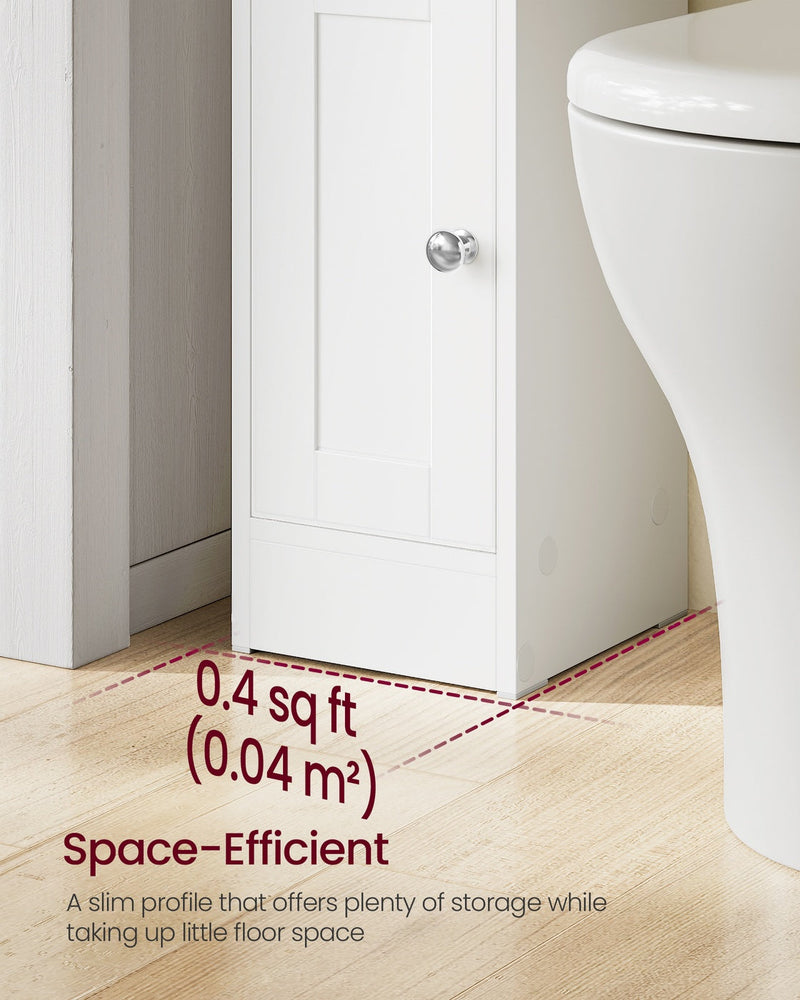 Bathroom Floor Storage Cabinet with Door and Adjustable Shelves by Vasagle