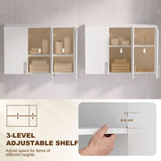Close-up of the adjustable shelf mechanism showing 6.4 cm height increments