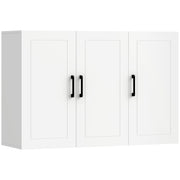Bathroom wall cabinet with adjustable shelves in white by Homcom