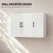 Side view of the wall cabinet showing depth