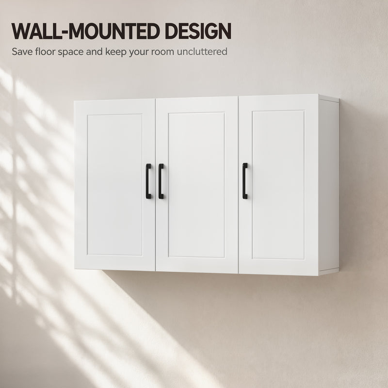 Side view of the wall cabinet showing depth