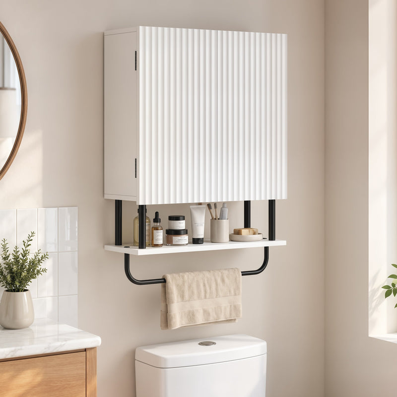 Bathroom Wall Cabinet, White