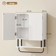 Bathroom Wall Cabinet, White