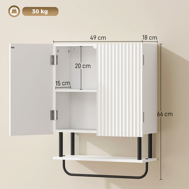 Bathroom Wall Cabinet, White