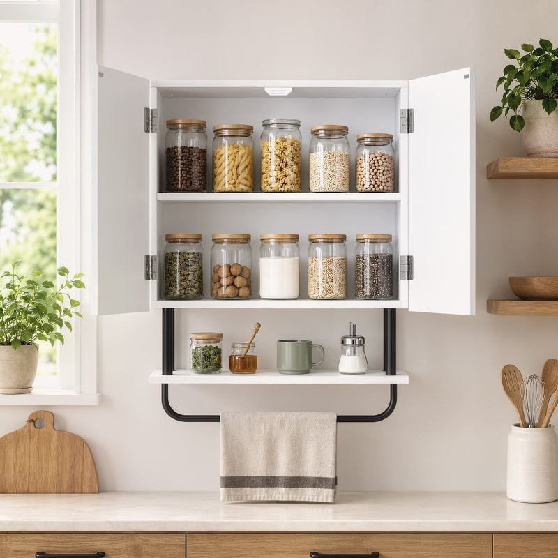 Bathroom Wall Cabinet, White