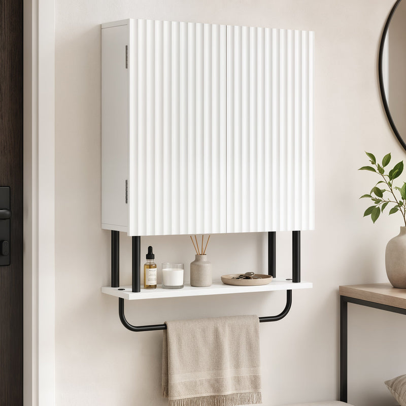 Bathroom Wall Cabinet, White