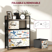 4 Drawer Chest of Drawers with Spacious Storage for Bedroom or Living Room White