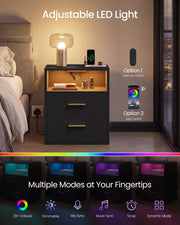 Adjustable LED light with manual or app control and multiple lighting modes