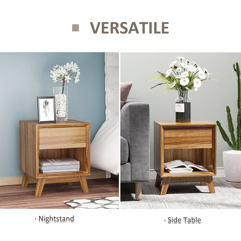 Versatile use as a nightstand and as a living room side table