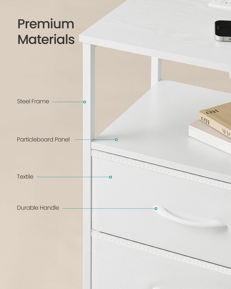 Dimensions diagram of the BELLAH bedside table, 30 x 39.6 x 60.4 cm