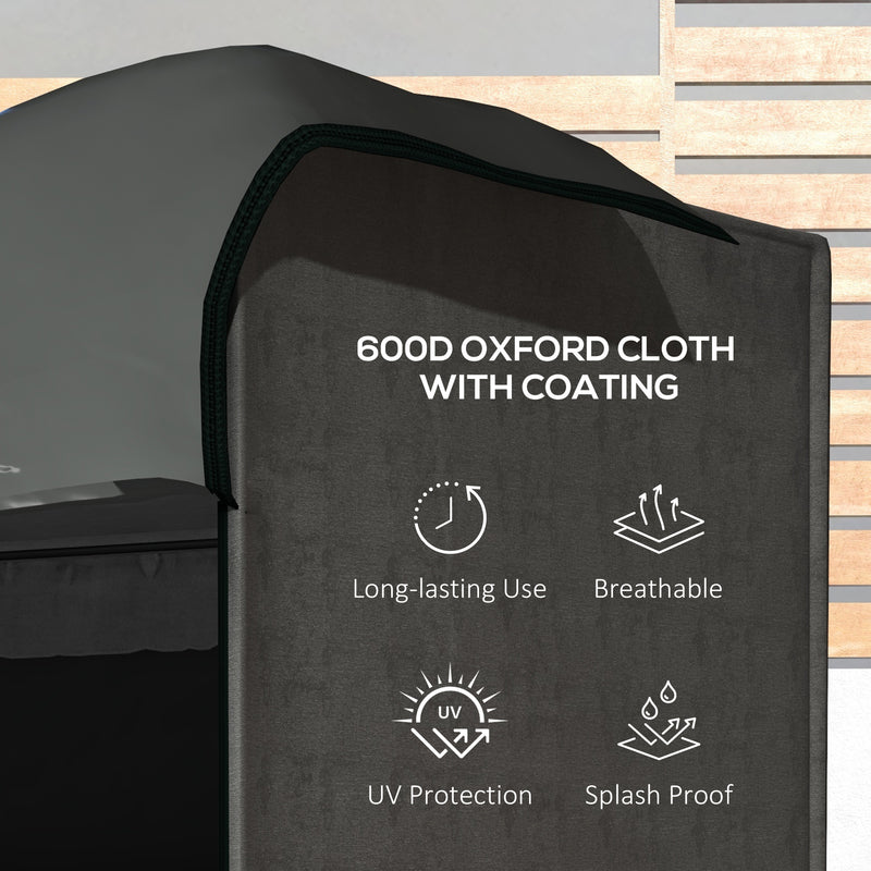 Dark Grey Swing Seat Cover for 3 Seater Garden Hammock Waterproof and UV Resistant