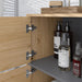 Freestanding Bathroom Cabinet with Open Shelves and Double Doors by HOMCOM